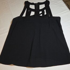Jack BB Dakota,Chic Black Sleeveless Tank Top,sz M.